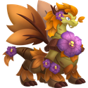 fall flower dragon